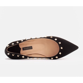 Marco Shoes Bailarinas con tachuelas decorativas negro 6