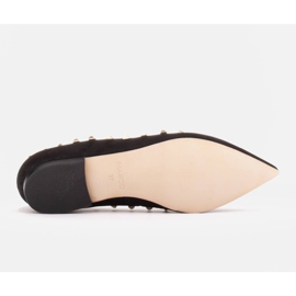 Marco Shoes Bailarinas con tachuelas decorativas negro 7