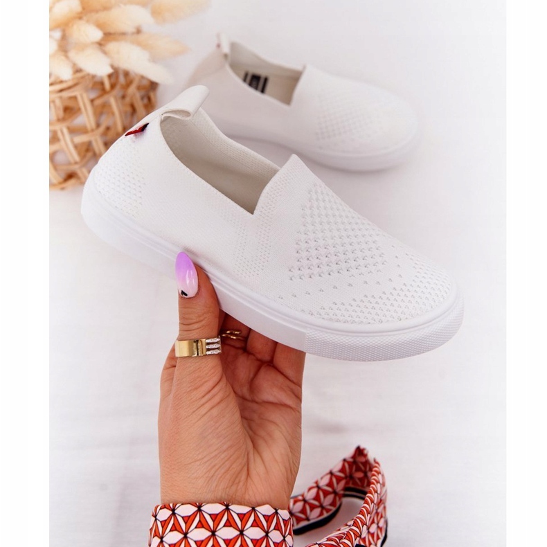 Zapatillas sin cordones Big Star HH374105 blancas sin cordones para niños blanco 3
