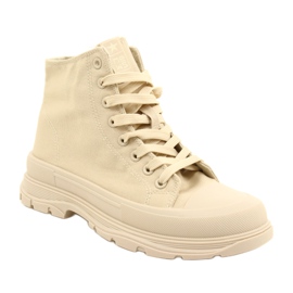 News Sneakers de alta beige en la plataforma 21SP02-1050 1