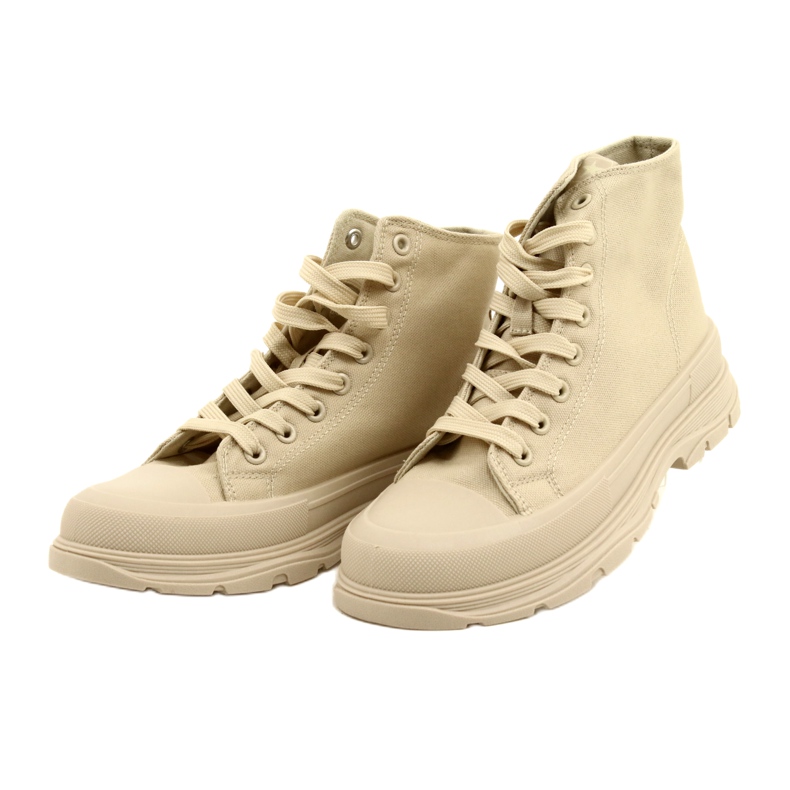 News Sneakers de alta beige en la plataforma 21SP02-1050 2