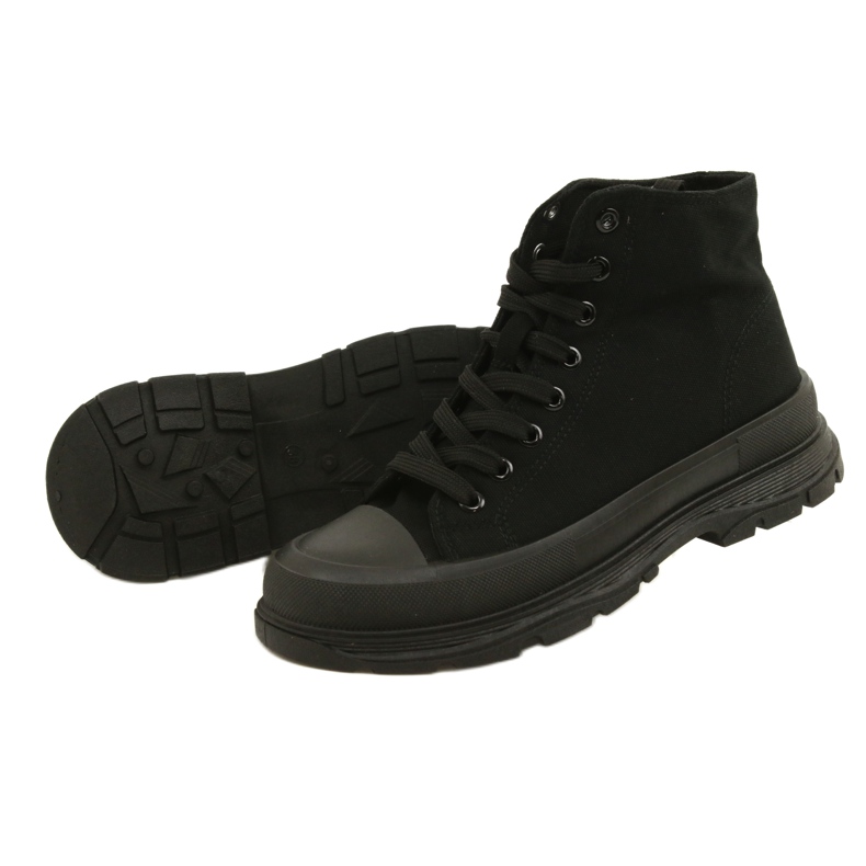 News Zapatillas Altas Negras con Plataforma 21SP02-1050 negro 5