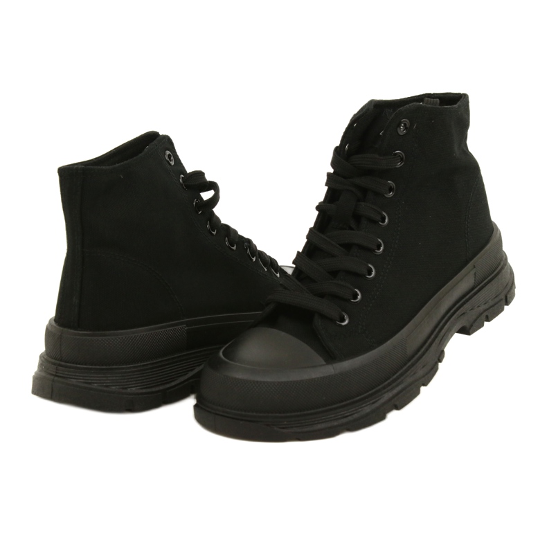 News Zapatillas Altas Negras con Plataforma 21SP02-1050 negro 4