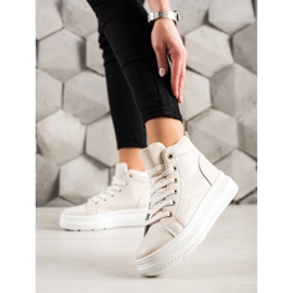 Renda Zapatillas Altas Con Ecopiel beige 2 Renda Zapatillas Altas Con Ecopiel beige 2