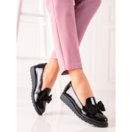 La.Fi Zapatos lacados con lazo negro 4
