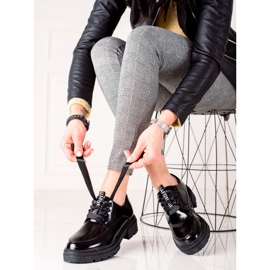 La.Fi Zapatos de moda con cordones negro 2