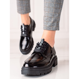 La.Fi Zapatos de moda con cordones negro 4