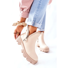 FI1 Botines de Mujer con Recortes Beige Rhythm 1