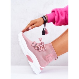 Calcetines Deportivos Mujer Rosa KeSports 2