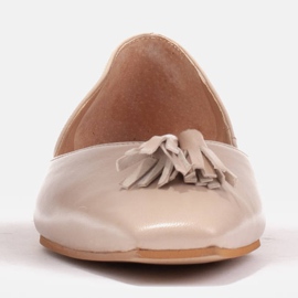 Marco Shoes Bailarinas de mujer con laterales bajos beige 3