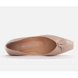 Marco Shoes Bailarinas de mujer con laterales bajos beige 5
