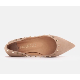 Marco Shoes Bailarinas con tachuelas decorativas beige 3