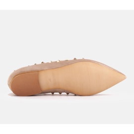 Marco Shoes Bailarinas con tachuelas decorativas beige 6