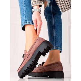 Mocasines LA.FI de ante marrón negro 4