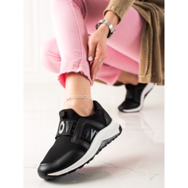 TRENDI Zapatillas sin cordones Love negro 2