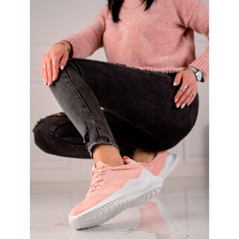 TRENDI Calzado deportivo Zapatillas de deporte naranja rosado 4