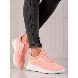 TRENDI Calzado deportivo Zapatillas de deporte naranja rosa 1