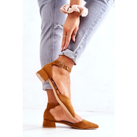 WS1 Zapatos De Tacón De Ante Spitz Camel Calliope marrón 1 WS1 Zapatos De Tacón De Ante Spitz Camel Calliope marrón 1