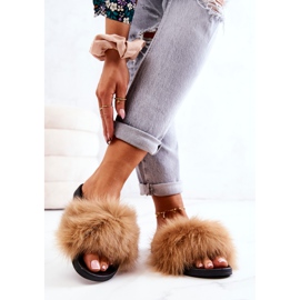 PG2 Pantuflas Camel Naturimo Piel Natural marrón negro 1
