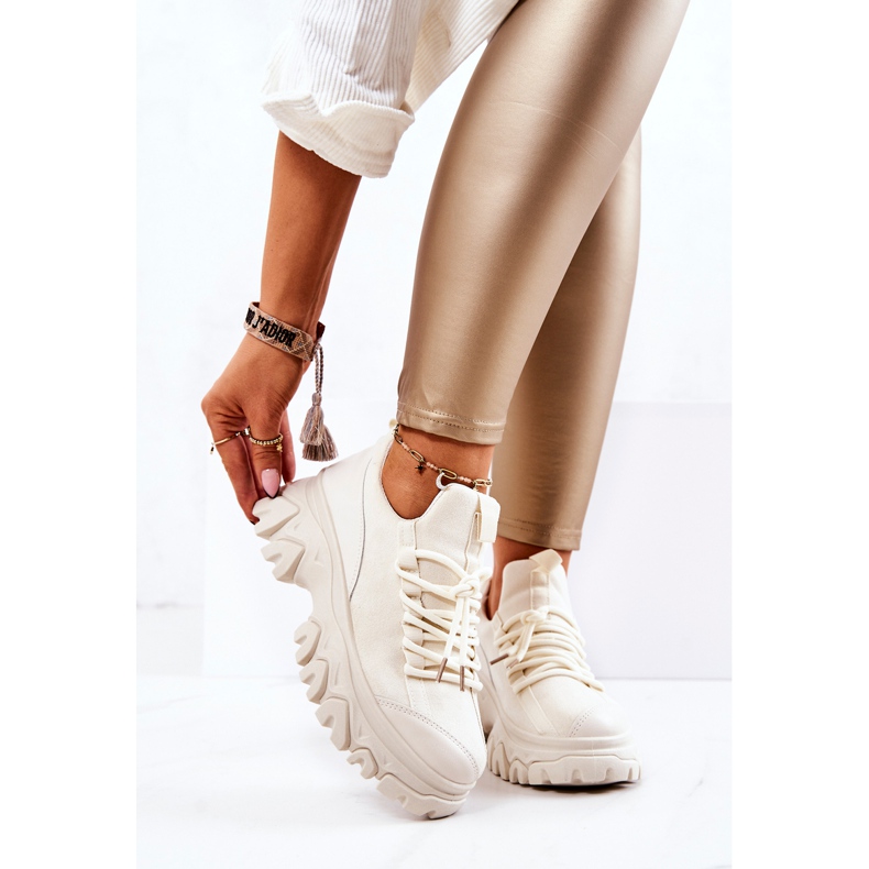 PS1 Zapatillas deportivas mujer Sneakers Beige claro Miles 1