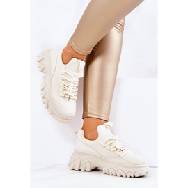 PS1 Zapatillas deportivas mujer Sneakers Beige claro Miles 4