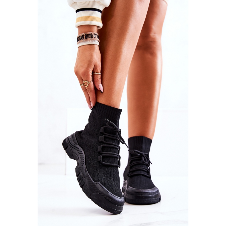 FM1 Negro Kimberly Sports Calcetines Zapatos 2