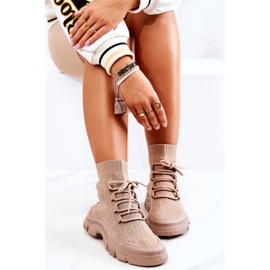 FM1 Beige Kimberly Sports Calcetines Zapatos 6