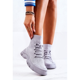 FM1 Zapatos Kimberly Sport Calcetines Grises 1
