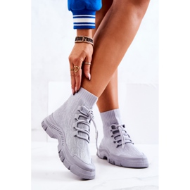 FM1 Zapatos Kimberly Sport Calcetines Grises 2