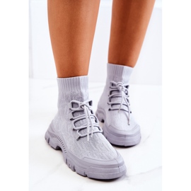 FM1 Zapatos Kimberly Sport Calcetines Grises 5