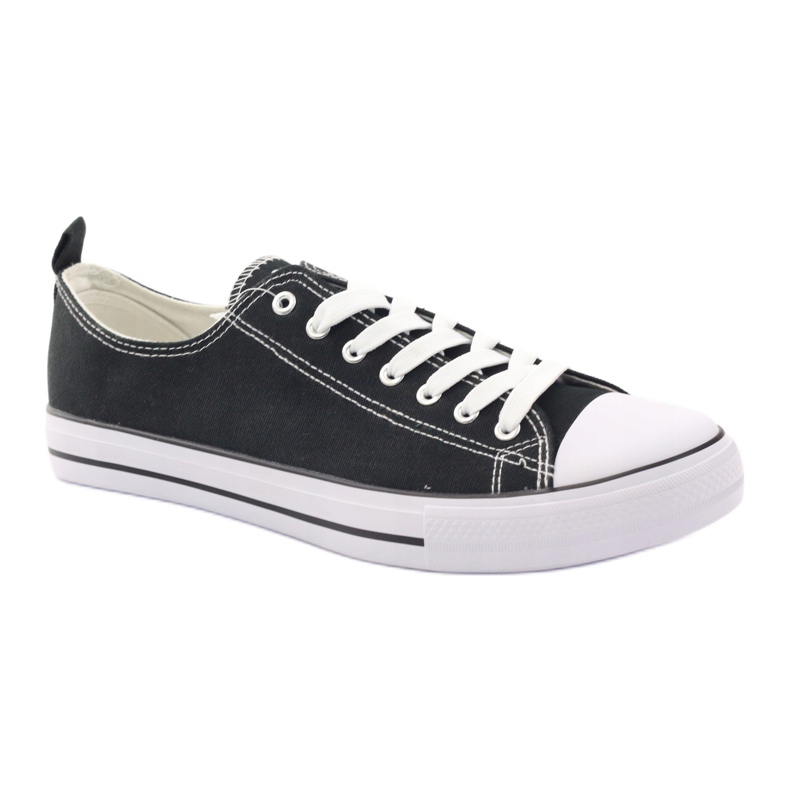 Zapatillas negras American Club LH03 blanco negro 1