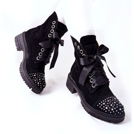 Botas de ante Workery Lewski Shoes Tied 3069 Black negro 2