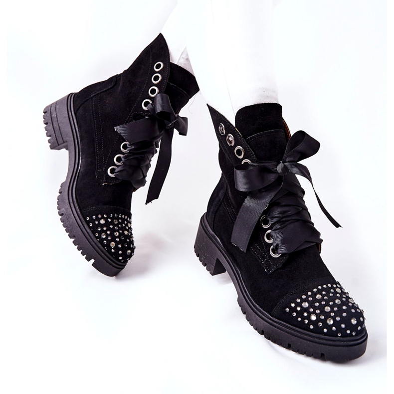 Botas de ante Workery Lewski Shoes Tied 3069 Black negro 2