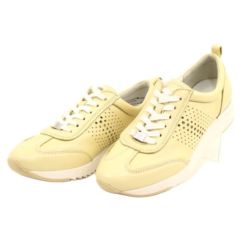 Zapatos Mujer Caprice de Piel Calada 23500-28 655 amarillo 3