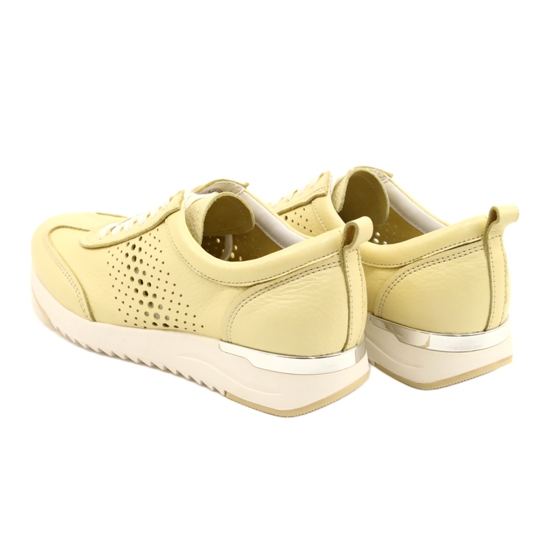 Zapatos Mujer Caprice de Piel Calada 23500-28 655 amarillo 6