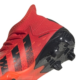 Botas de fútbol adidas Predator Freak.3 Fg Jr FY6282 naranjas y tintos 2