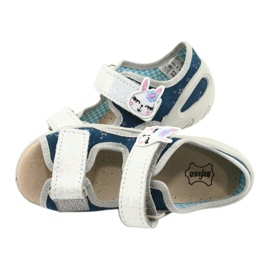 Calzado infantil befado pu 065P154 azul marino plata 5