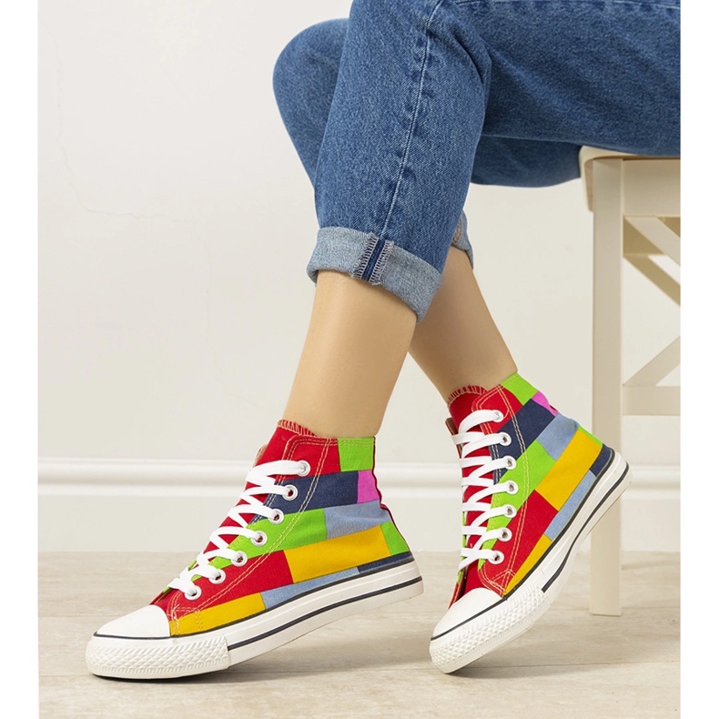 Tenis Gabby coloridos rojo 1