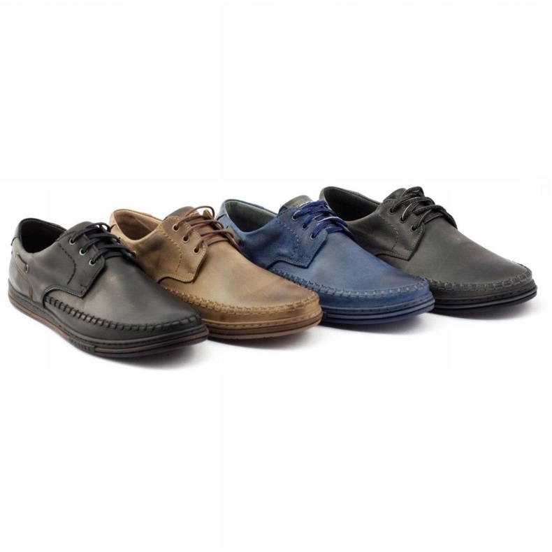 Polbut Zapatos de cuero para hombre J44PŁ marrón 5