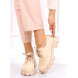 Zapatos con suela gruesa Apoll Beige 1