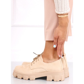 Zapatos con suela gruesa Apoll Beige 4