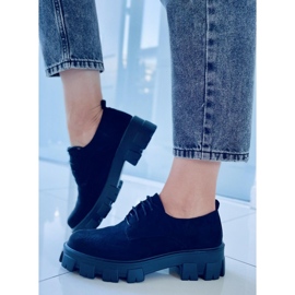Zapatos con suela gruesa Apoll Black negro 5