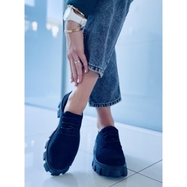 Zapatos con suela gruesa Apoll Black negro 3