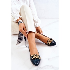 PA2 Zapatos De Salón De Piel De Serpiente Lacada Verde Elissabeth negro 5