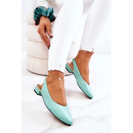 PA2 Cuero Outdoor Verde Noreen Bailarina Tacones Altos 3