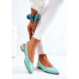 PA2 Cuero Outdoor Verde Noreen Bailarina Tacones Altos 5