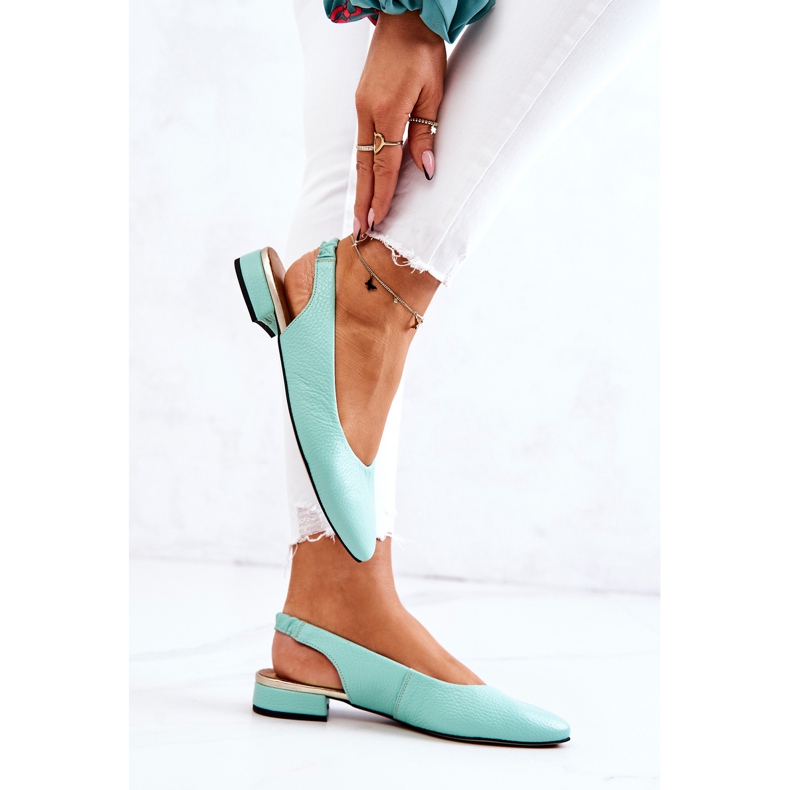 PA2 Cuero Outdoor Verde Noreen Bailarina Tacones Altos 1