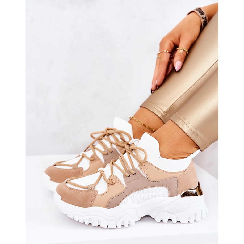 FS2 Deportivas Deportivas Calcetines Beige y Blanco Colleen 1 FS2 Deportivas Deportivas Calcetines Beige y Blanco Colleen 1