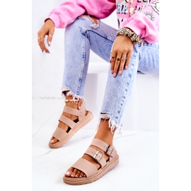 FM1 Sandalias Reese Beige Con Hebilla 4