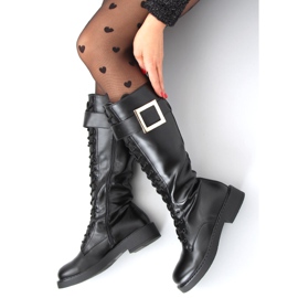 Botas con cordones Naomi Black negro 2 Botas con cordones Naomi Black negro 2